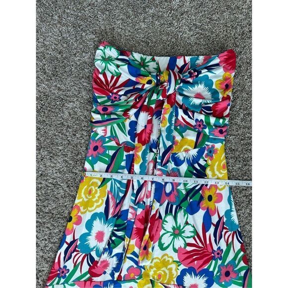 Boden Lilah Multiway Dress Size 6 Halter Strapless Smocked Back Colorful Floral - Picture 10 of 11